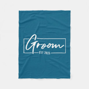 Bruidegom is 2026 getrouwd trouwen verloving krijg fleece deken