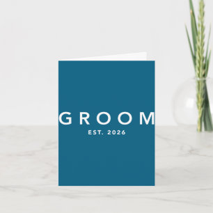 Bruidegom is 2026 toekomstige echtgenoot bruidegom kaart