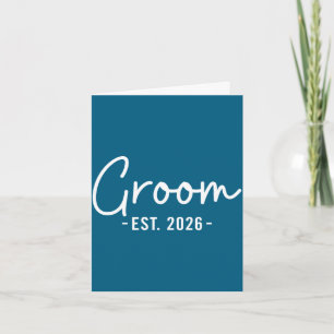 Bruidegom is 2026 toekomstige echtgenoot vrijgezel kaart