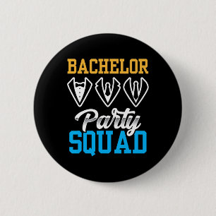 Bruidegom Jonggezellenfeest Team Bruid Bruidegom 1 Ronde Button 5,7 Cm