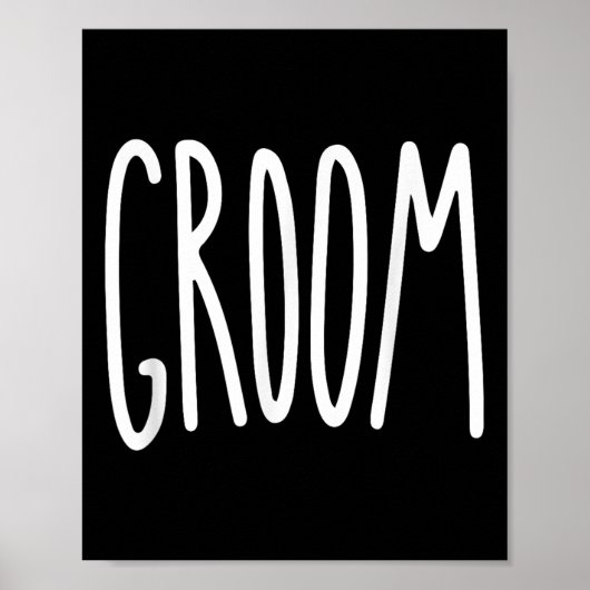 Bruidegom Mannen bruid Poster (Voorkant)