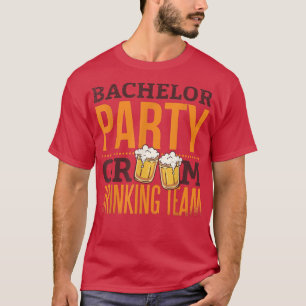 Bruidegom Mannen Drank Team JGA Mannen Jonggezelle T-shirt