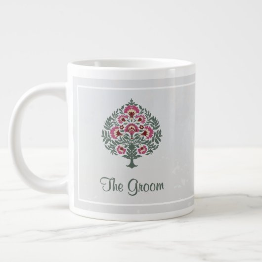 Bruidegom Mok – Jumbo Bloemen Mok - Veelzijdig cad (Links)