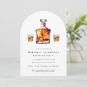 bruidegom om vrijgezellenfeestuitnodiging te zijn kaart (Staand voorkant)