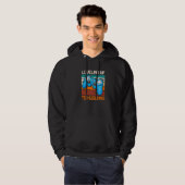 Bruidegom op een vrijgezellenfeest huwelijk echtge hoodie (Voorkant volledig)