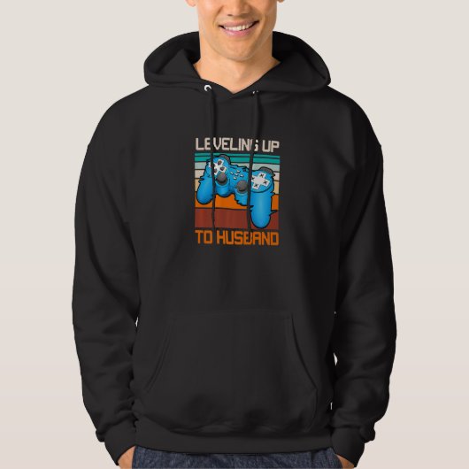 Bruidegom op een vrijgezellenfeest huwelijk echtge hoodie (Voorkant)