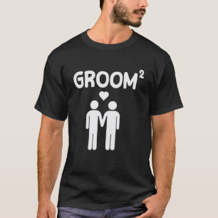 bruidegom Plein Leuke Gay Bi Pan Bruiloft T-shirt