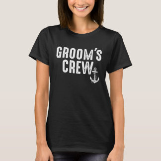 Bruidegom s Crew Bachelorfeest Bruidsjonker Reis V T-shirt