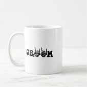 Bruidegom Skeleton Gothic Halloween Wedding Bach Koffiemok (Links)