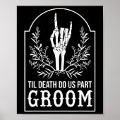 Bruidegom Skeleton Hand koppels matching bruiloft Poster (Voorkant)
