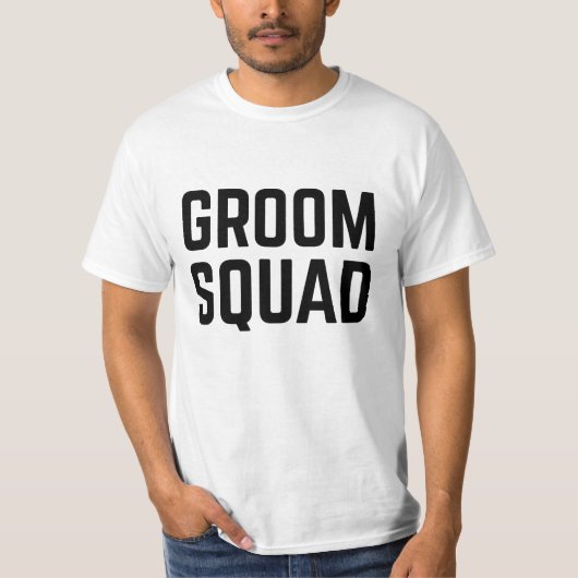 Bruidegom squad t-shirt (Voorkant)