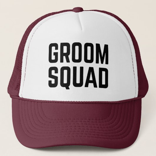 Bruidegom squad trucker pet (Voorkant)