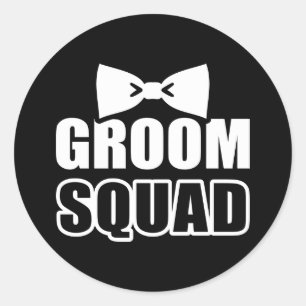 Bruidegom Squad vrijgezellenfeest Ronde Sticker