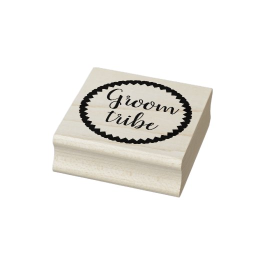 Bruidegom Stam Hart Rubberstempel (Stempel)