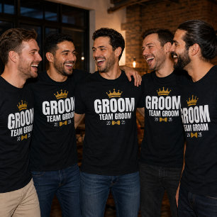 Bruidegom Team 20xx Afscheidscadeau Custom T-shirt