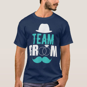 Bruidegom Team Bachelorfeest Squad of Trouwen T-shirt