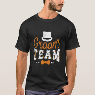 Bruidegom Team Betrokkenheid Vrijgezellenfeest Bru T-shirt