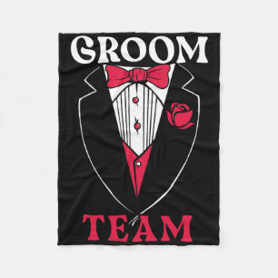 Bruidegom Team Bruidegom Squad Jongens Avond Afsch Fleece Deken