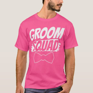 Bruidegom Team Feest Uitdrukkingen Bachelor Trouwe T-shirt