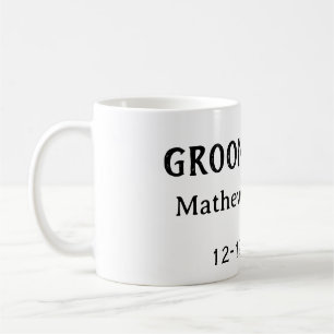 Bruidegom team getuige naam datum vrijgezellenfees koffiemok