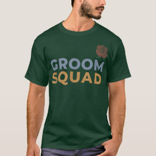 Bruidegom Team Roze Trouw Overeenkomstige Bachelor T-shirt
