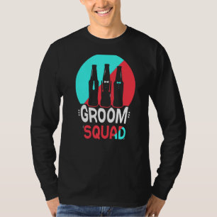 Bruidegom Team Uitdrukkingen Feest Huwelijk Ongehu T-shirt