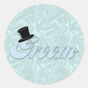 bruidegom turquoise zijde Stickers