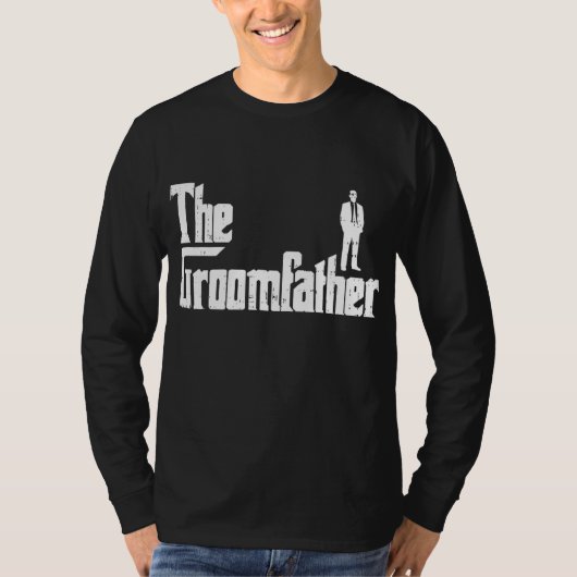 Bruidegom Vader Funny Huwelijksfeest Proefdinercad T-shirt (Voorkant)