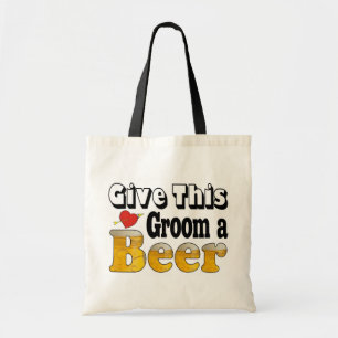Bruidegom van bier tote bag