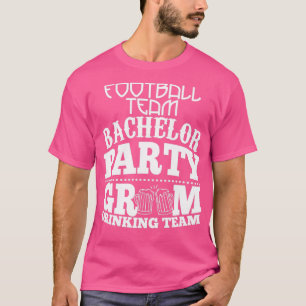 Bruidegom van vrijgezellenfeest basketbal drinken t-shirt