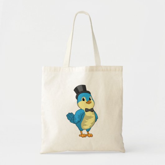 Bruidegom Vogel met Lint Tote Bag (Voorkant)