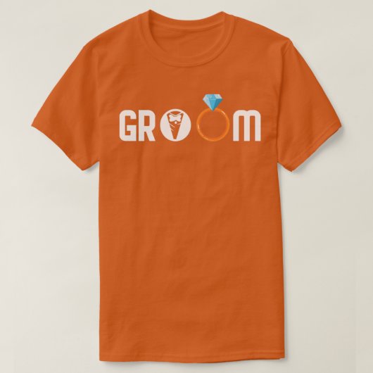 Bruidegom voor vrijgezellenfeest en trouw 2 t-shirt (Design voorkant)