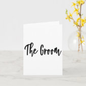 bruidegom - vrijgezellenfeest klaar voor trouwdag kaart (Gele Bloem)
