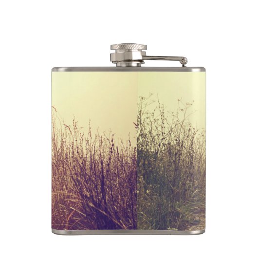 bruidegom whiskey fles zonsopgang pad wandelpad S Heupfles (Achterkant)