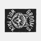 Bruidegom Wolf Pack Bruidsjonkers Jonggezellenfees Fleece Deken (Voorkant (Horizontaal))