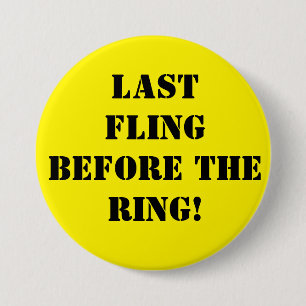 Bruidegom wordt vrijgezellenfeest speld badge ronde button 7,6 cm