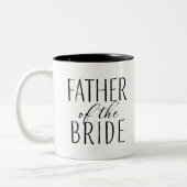 Bruidegom's vader tweekleurige koffiemok (Links)