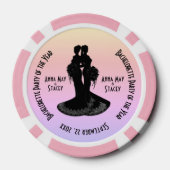 Bruiden Bachelorette Party Poker Chips (Achterkant)