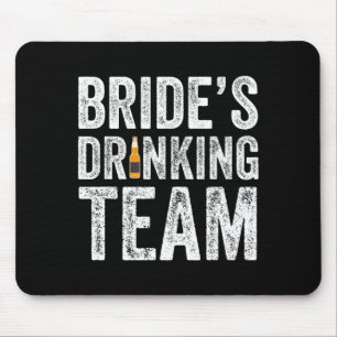 Bruiden drinkteam grappige bruid bachelorette muismat