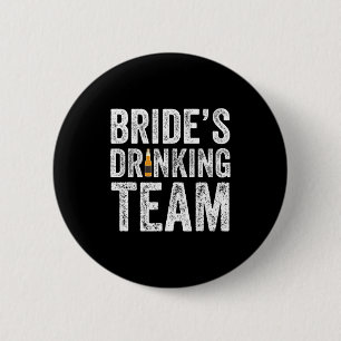 Bruiden drinkteam grappige bruids bachelorette ronde button 5,7 cm