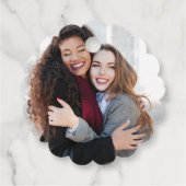  bruiden Gay bruiloft met foto dank u Bedankjes Labels (Achterkant)