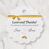 bruiden Gay bruiloft met foto dank u Bedankjes Labels (Voorkant)