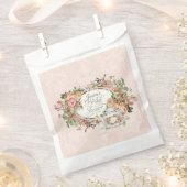 Bruiden Naam Vrijgezellenfeest Blush Rozen Tea Par Bedankzakje (Geknipt)