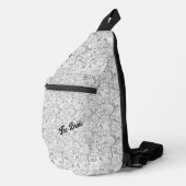 Bruiden personaliseerbaar Floral Sling Bag (Rechterhoek)