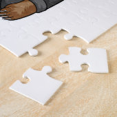 Bruidgom als beer met jasje legpuzzel (Zijkant)