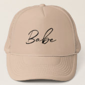 BRUIDS BABE HOED | Zwarte tekst | Bachelorette  Trucker Pet (Voorkant)