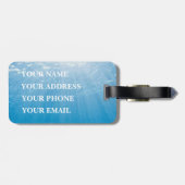 Bruids Bliss Shades: Pas uw zeegezicht aan Bagagelabel (Achterkant horizontaal)