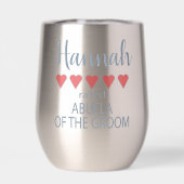 Bruids & Bruiloft 5 Hart Abuela van bruidegom (Achterkant)