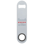 Bruids & Bruiloft 5 Hart Beste Vrouw Speed Flessenopener (Achterkant)