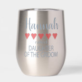 Bruids & Bruiloft 5 Hart Dochter van bruidegom (Achterkant)